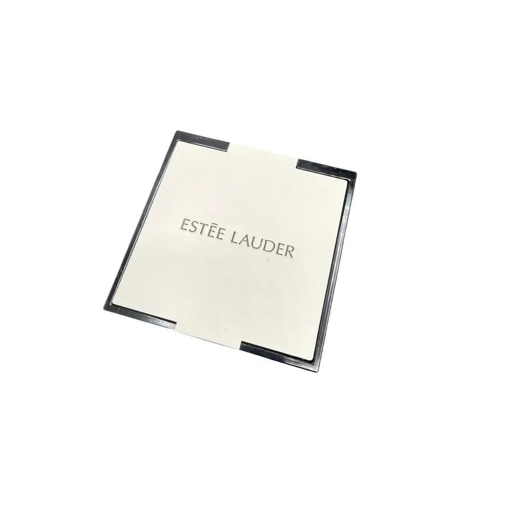💄Estée Lauder Compact Mirror Ivory Black Square Vintage Retro Y2K Travel Vanity